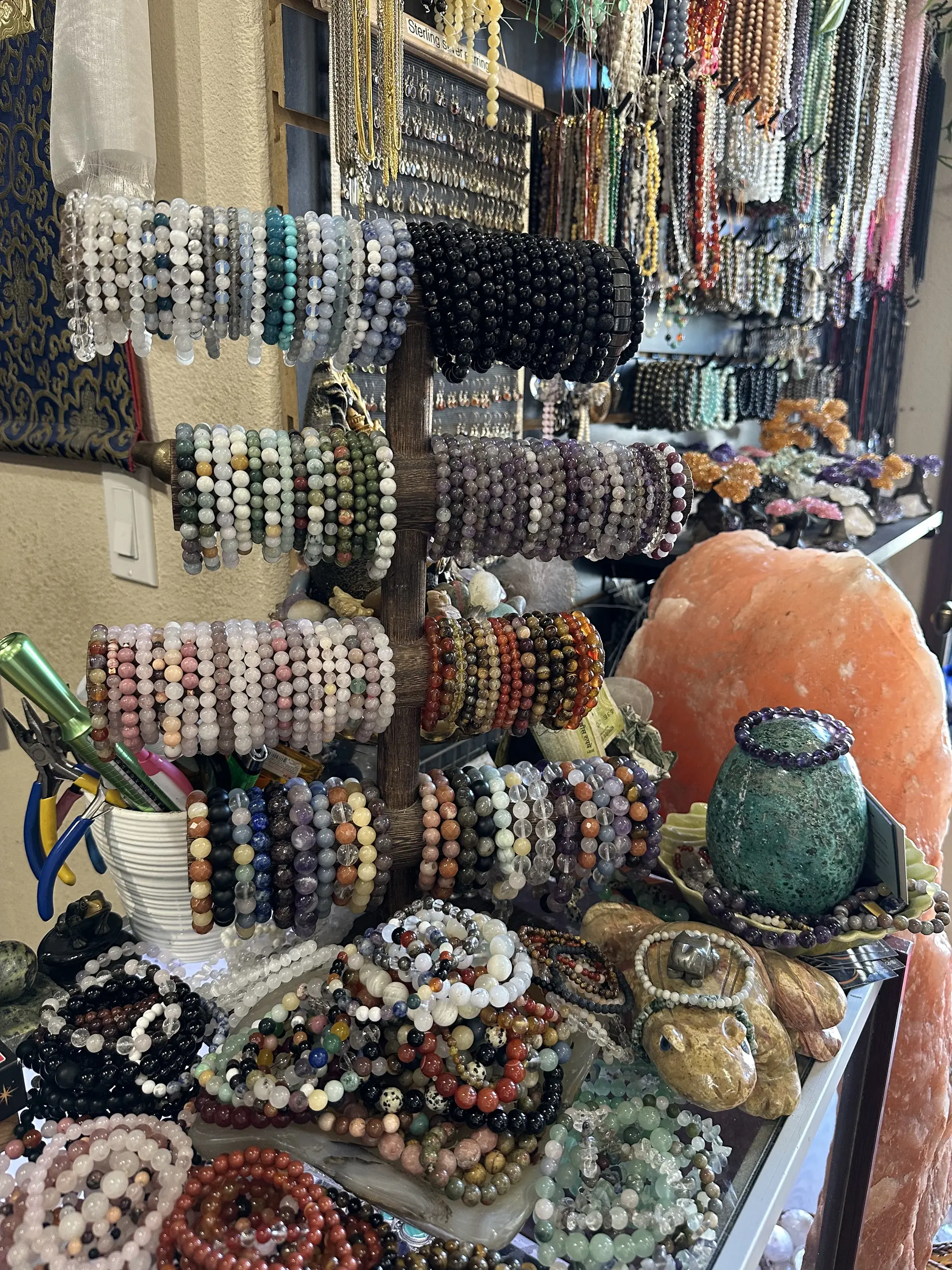 Handmade gemstone bracelets and custom beaded jewelry at Stone Room