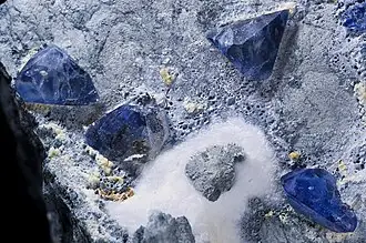 Benitoite specimen