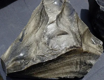 Gold & Silver Sheen Obsidian specimen