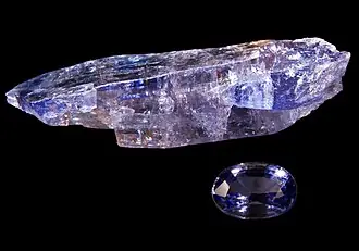 Tanzanite specimen